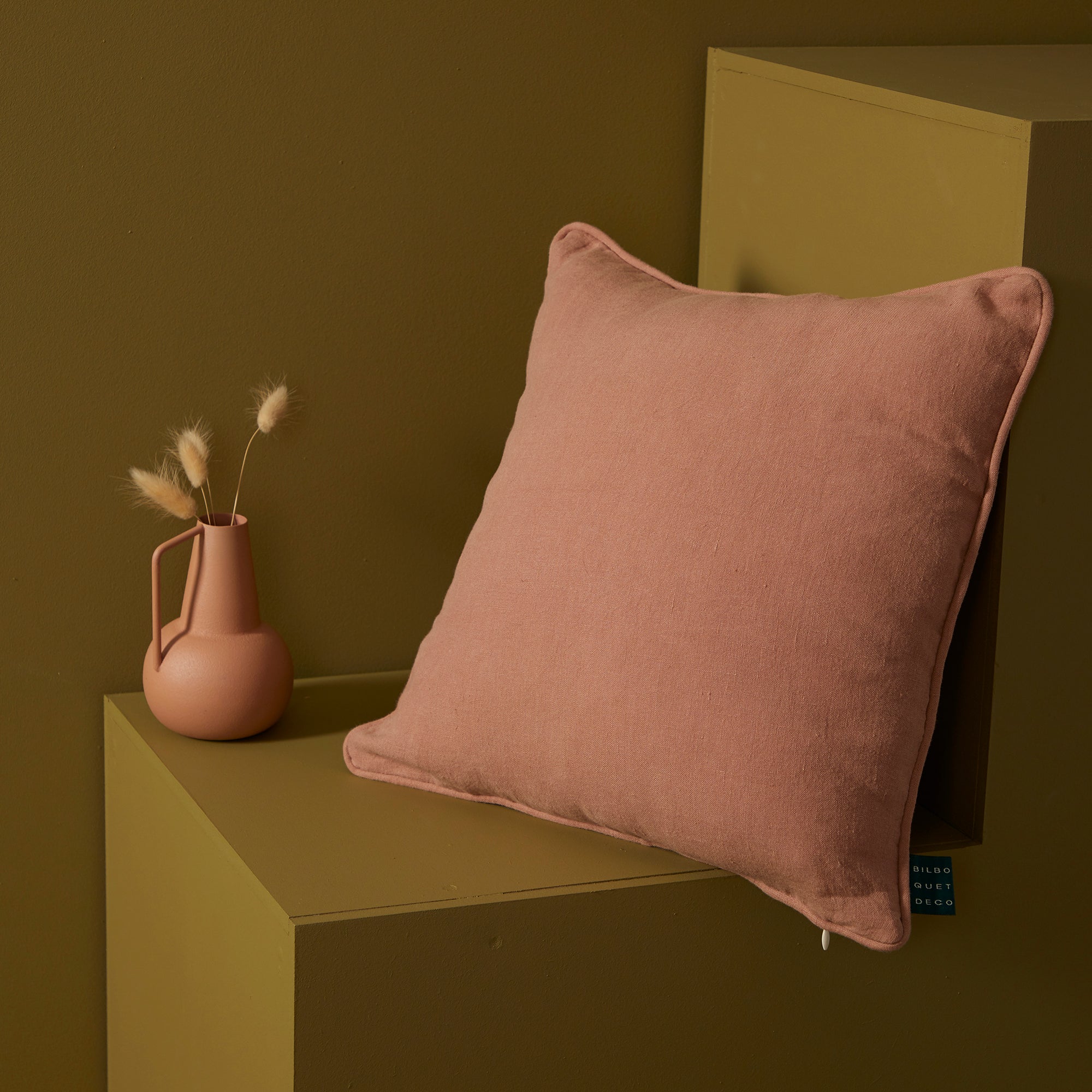 Housse de coussin carré - Cuivre