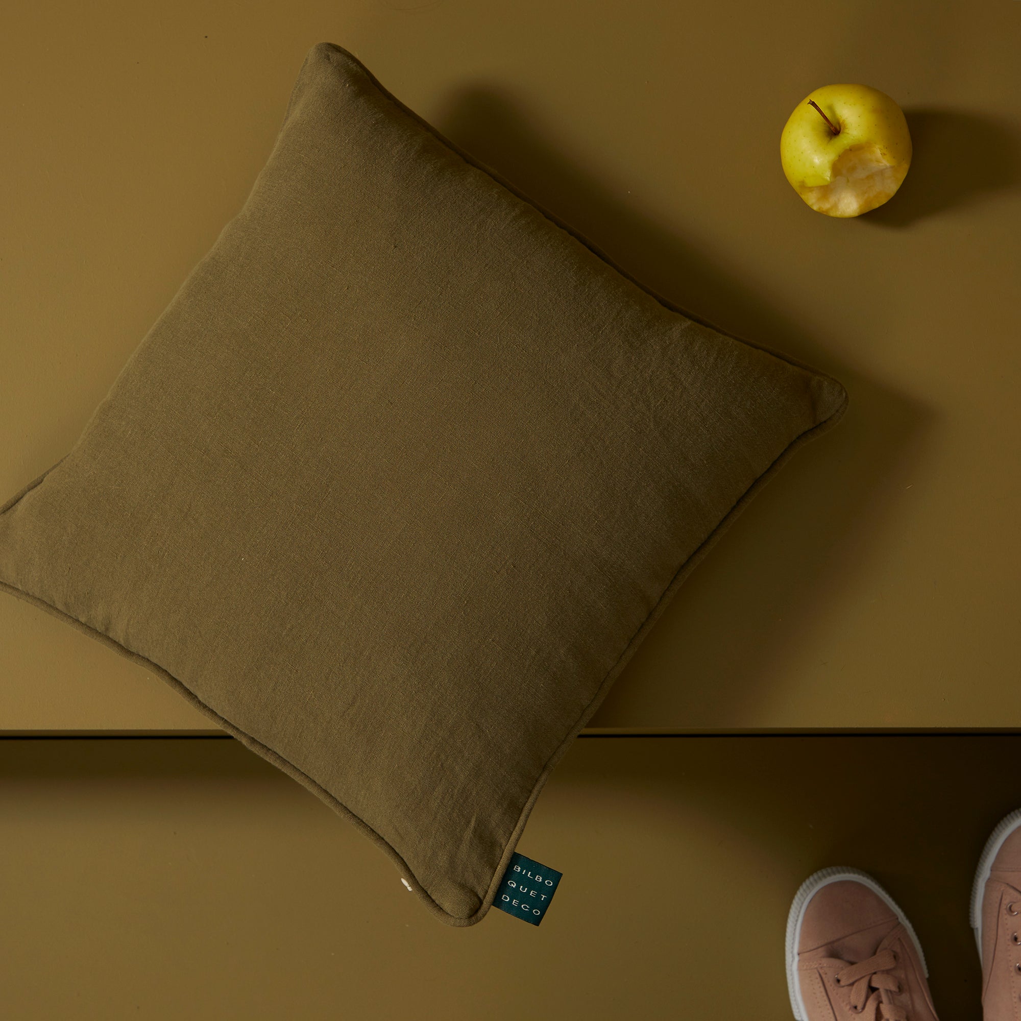 Housse de coussin carré - Kaki